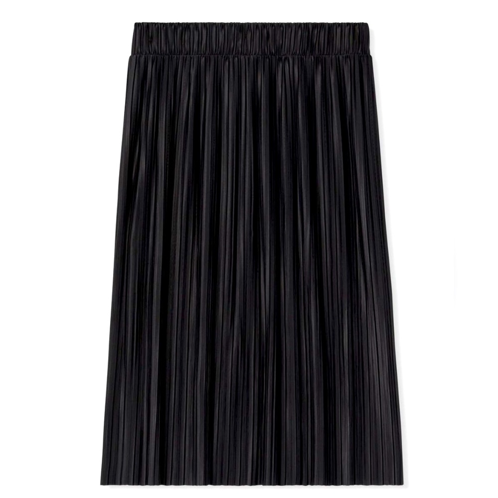 Avenue Black Pleated Midi Skirt, size 18/20 - Picture 2 of 7